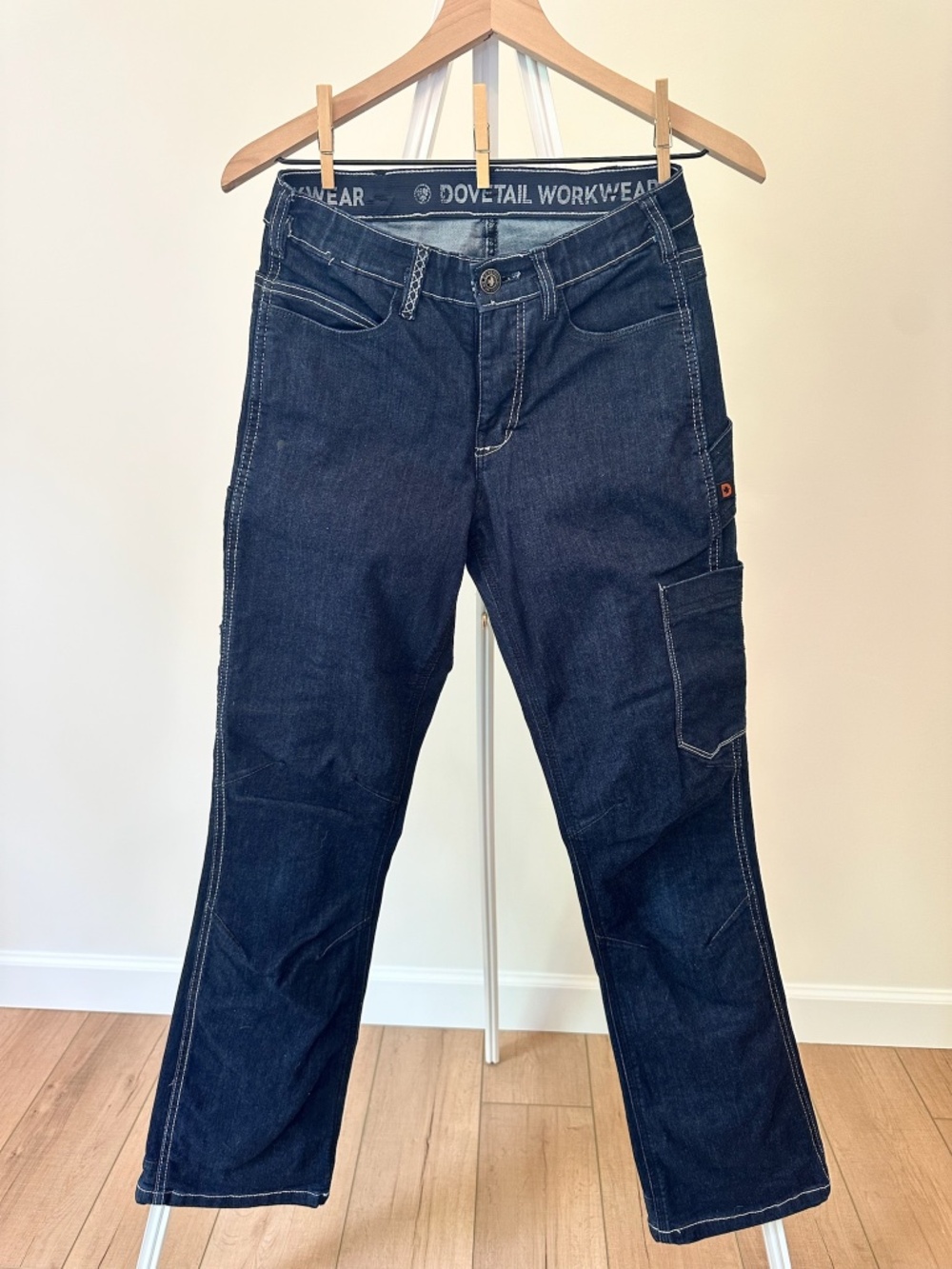 Dovetail Workwear Indigo denim DX bootcut Pants